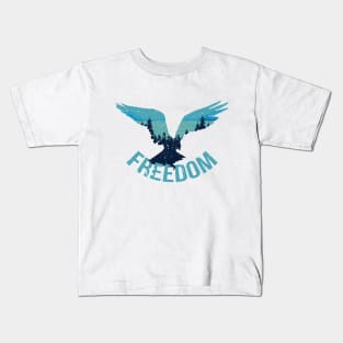 Freedom Bird Desgin Kids T-Shirt